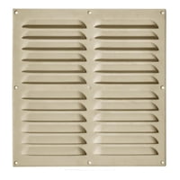 Celosía Ventilación Pvc Plana 30X30 Cm Beige 10Un Dvp