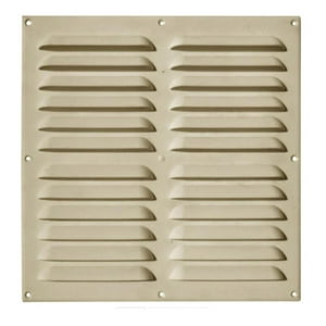 Celosía Ventilación Pvc Plana 30X30 Cm Beige 10Un Dvp