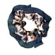 thumbnail image 1 of Scrunchie Doble Plisado Animal Print Mujer Accesorio negro 10, 1 of 3