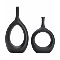 Genérico - Florero Cerámica Botella Con Cuerda 35 Cm