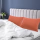 thumbnail image 2 of PiccoCasa 1800 Microfibra Transpirable Fundas de Almohada con Cremallera Juego de 2, Queen Naranja 20"x30", 2 of 7