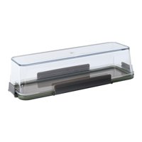 Magideal - Caja De Rollo De Pastel, Caja De Postre De Regalo, Caja Rectangular De Mantenimiento Fresco Transparente Con Tapa, Contenedor De Pastelería Para Boda, 31X11X76 Cm
