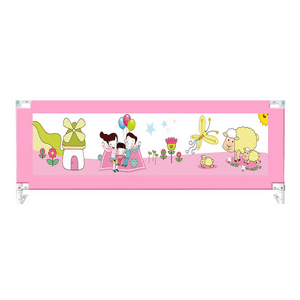 Mundo Online - Baranda De Cama Seguridad Para Bebe Plegable 150 Cm. Rosado