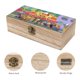 thumbnail image 3 of Manny Manitas Caja Organizadora de Madera Rústica - Caja Decorativa Multifuncional para Escritorio, Hogar, Oficina, Joyas y Manualidades, 3 of 6