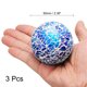 thumbnail image 2 of Uxcell 3Pcs Bolas Decorativas de Vidrio 2.36 pulgadas Orbes Bolas de Centro Esfera de Vidrio de Mosaico para Decorar Cuencos Jarrones Mesa de Comedor Fiesta, Azul Claro Profundo, 2 of 5