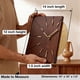 thumbnail image 3 of Reloj de Pared Driini Madera y Oro 36 × 30 × 4 cm con Batería, 3 of 6