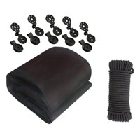 Ioensy - Red De Jardín Transpirable De 2,4 X 5,9 M Para Cultivos Y Flores, Color Negro