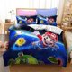thumbnail image 1 of Cartoon Super Mario Kids Gift Quilt Duvet Cover Set Bedding Bedclothes3-Piece Bedding Set (1 Duvet Cover + 2 Pillow Shams), 1 of 3