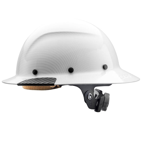 Casco de seguridad LIFT SAFETY Dax Fiber Resin con borde completo, blanco