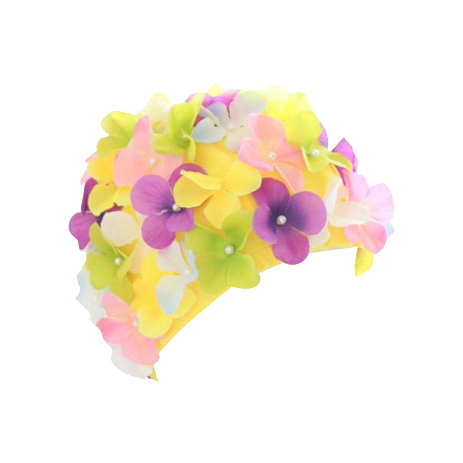 Ioensy - Gorro De Natación De Flores Gorro De Natación De Moda Para Todos Los Niveles De Natación Regalo De Vacaciones Floral