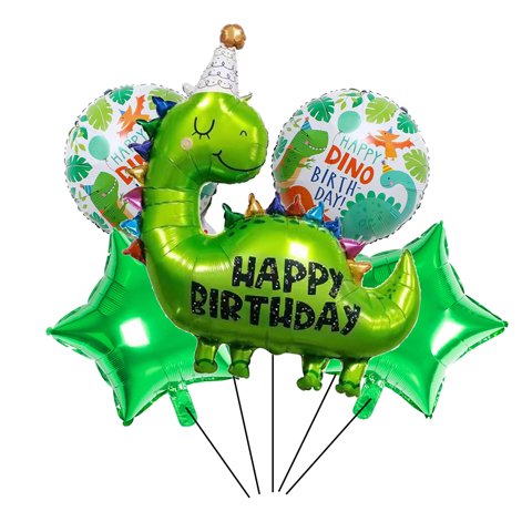 Globos De Dinosaurio Uy, 5 Unidades, 89 Cm, Decoración De Cumpleaños Para Niños