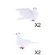 thumbnail image 3 of 4x Palomas De Espuma De Plumas Artificiales Falsas Pájaros Decoración De Boda Palomas Voladoras, 3 of 4