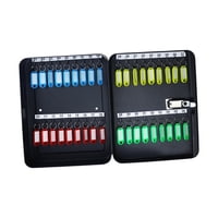 Magideal - Caja De Bloqueo De Almacenamiento De Llave Con El Código Del Gabinete De Llave Con Administración De Llave De Bloqueo Con Un Número De Accesorios Univ 36 Tarjetas Clave