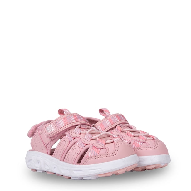 Sandalia Outdoor Bebé Niña Cerrada con Velcro Rosado Pillin