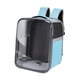 thumbnail image 2 of Mochila Para Gatos, Portátil, Transparente, Con Parte Delantera, Para Viajes, Para Actividades Al Aire Libre, Color Azul Claro, 2 of 3