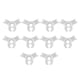 thumbnail image 3 of 10pcs Lstclips Para Entrenamiento De Bajo Estrés 90 Grados Entrenadores De Plantas Bender White, 3 of 5