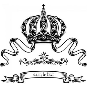 Rienda Libre Graphics - Decomural Personalised Name Princess Crown Ws-18716
