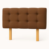 Ethan Desing - Respaldo 2 Plazas Botón Repujado Café