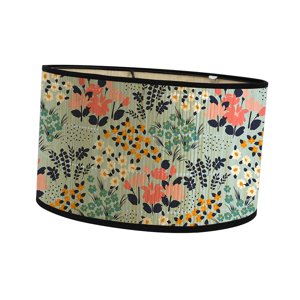 Ioensy - Lámpara De Bambú De Tambor Redondo, Decoración De Sombra Para Dormitorio, Sala De Estar, Estilo Granja E