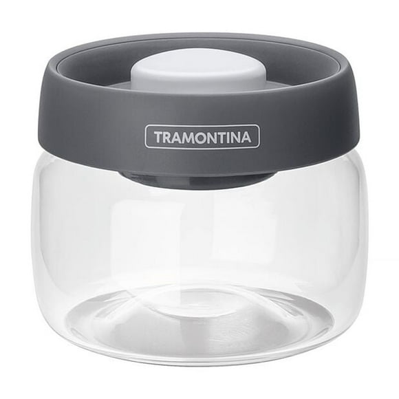 Contenedor de vidrio Purezza con tapa plástica al vacío de 0,4 l Tramontina