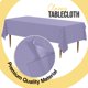 thumbnail image 4 of Exquisite Mantel de Plástico Premium 66% Más Grueso, Rectangular, 0,5 mil, Pack de 6, Lavanda, 54" x 108" (137 cm x 274 cm), Desechable y Resistente al Desgarro, 4 of 7