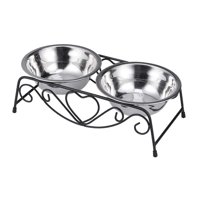 Magideal - Para Perros Y Mascotas, Soporte , Protección Para El Cuello, Contenedor De Alimentos, Cuenco Inclinado Extraíble Para Perros Y Gatos,