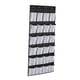 thumbnail image 5 of Organizador De Zapatos Para Colgar Sobre La Puerta, 24 Bolsillos Grandes De Malla, Negro, Blanco, 5 of 5