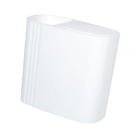 Bothyi - Papelera De Baño Pequeña, Compacta Y Delgada, Para Lavandería Doméstica, Color Blanco