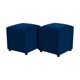 thumbnail image 2 of Set Poufs Cali 2 Cuerpos Felpa Azul Marino, 2 of 6