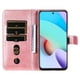 thumbnail image 5 of Funda con Cremallera para Xiaomi Redmi 10 4G, Carcasa Cartera de Cuero PU con Soporte y Tarjetero, 5 of 6