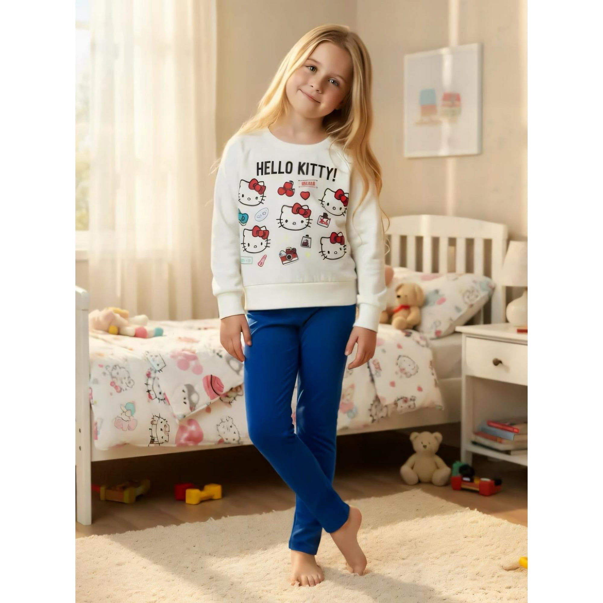 Pijama Niña Hello Kitty Beige 3