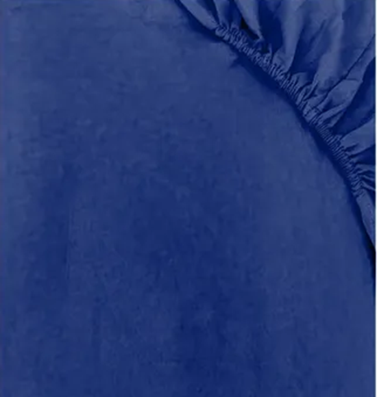 Genérico - Juego Sabanas Unicolor 1.5 Plaza Color Azul Acero