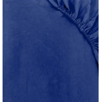 Genérico - Juego Sabanas Unicolor 1.5 Plaza Color Azul Acero