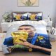 thumbnail image 1 of 3pcs K-MBP Kiss Hercules Cup Themed Printed Bedding Set Made of 100% Polyester, 1 of 1