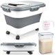 thumbnail image 1 of Contenedores de almacenamiento de arroz Komzon plegables de 9 a 14 kg con rueda, 1 of 7