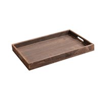 Magideal - Bandeja Para Servir, Bandeja De Madera Para Servir, Bandeja Resistente Para Mesa De Centro, Plato De Fruta, Bandeja De Almacenamiento Para El Hogar, Grande