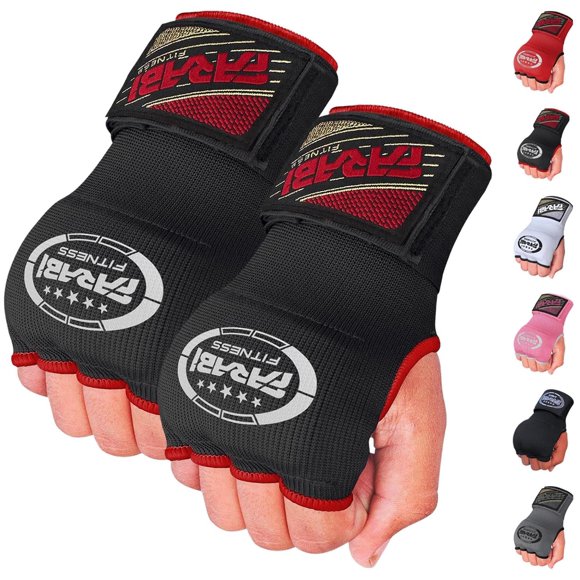 Guantes internos de boxeo Farabi Sports para niños - negro