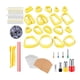 thumbnail image 5 of Cortadores De Arcilla Polimérica, Anillos De Salto DIY, Tarjeta Para Pendientes, Ganchos Para Pendientes, Arte Amarillo, 5 of 5