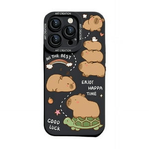 Crusec - Carcasa Funda Silicona Iphone 15 Pro Max Capibara Antigolpes