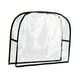 thumbnail image 4 of Funda trasera para silla, silla de peluquería transparente impermeable, silla de peluquería profesional para centro de belleza, salón de SPA, barbería Negro Redondo S, 4 of 5