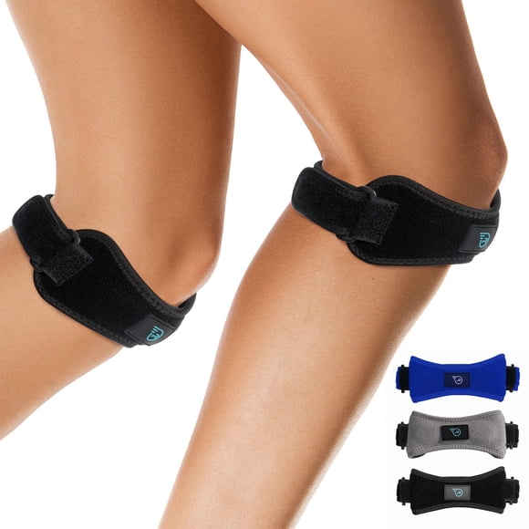 Rodillera Run Forever Sports con soporte para correa de rótula (paquete de 2)
