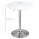 thumbnail image 2 of Mesa Bar de Altura Regulable 80 CM MDF Color Blanco, 2 of 2