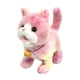 thumbnail image 4 of Juguete Eléctrico De Peluche Para Gato Que Camina Como Recuerdo De Fiesta, Para La Hora De Dormir, Para Amigos, Vacaciones, Color Rosa, 4 of 5