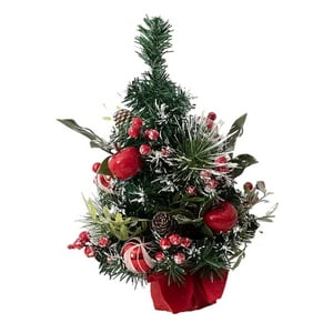 Genérico - Adornos De Árbol De Navidad Artificiales, Regalos De Navidad Para Centro De Mesa, Fiesta, Vacaciones, Rojo Y Verde, 40Cm