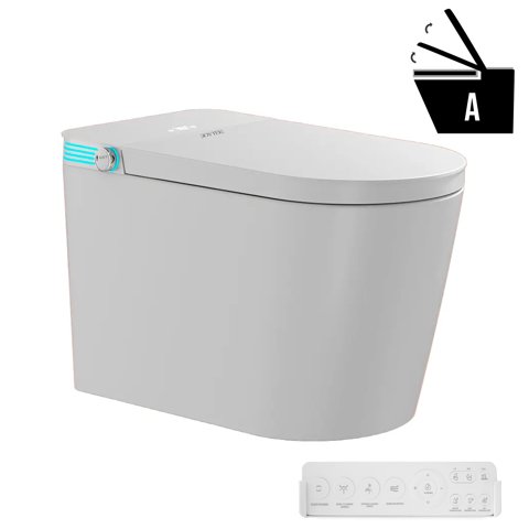 Joytek - Wc Inodoro Inteligente Apertura/Cierre Automático Descarga A Piso 30 Cm