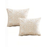 Genérico - Juego De 2 Fundas De Cojin 45Cmx45Cm Bordadas F3