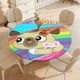 thumbnail image 4 of Chip y Potato-theme Fitted Round Tablecloths Elastic Edged Table Covers Waterproof Table Cloth for Kitchen Holiday Party Tables Decor 150cm, 4 of 6