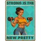 thumbnail image 1 of Letrero sala gimnasio terapia fitness vintage metal estaño hierro pintura decoración pared hogar club cueva hombre 30x20 cm, 1 of 6