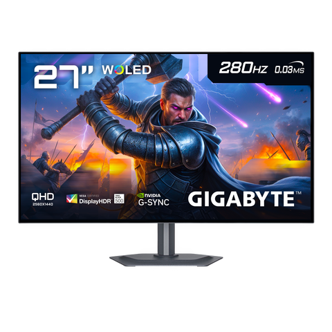 Monitor Gamer Oled Gigabyte Mo27Q28G, 27"" Qhd, 280Hz, 0.03