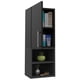 thumbnail image 5 of Mueble Auxiliar Muro Baño 1 Puerta y Variedad De Entrepaños Para Colocar Objetos De Aseo Negro Y Gris, 5 of 8